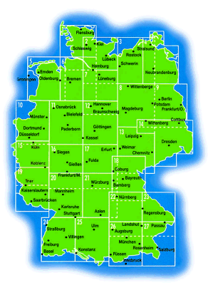 Overzichtskaart Duitsland