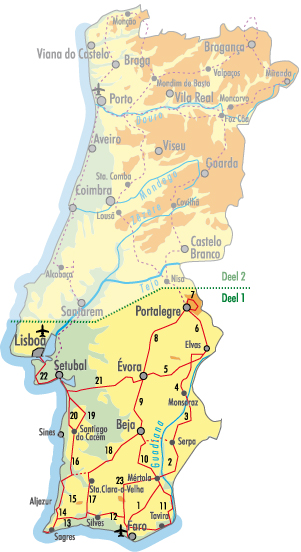 Overzicht routes