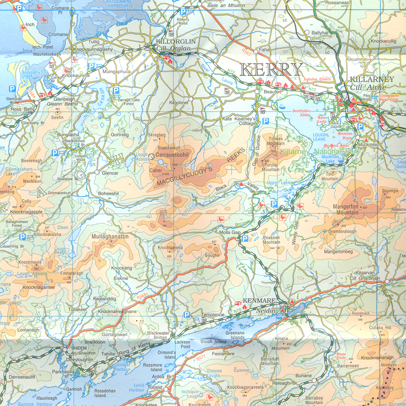 Kaartbeeld Ordnance Survey Ierland