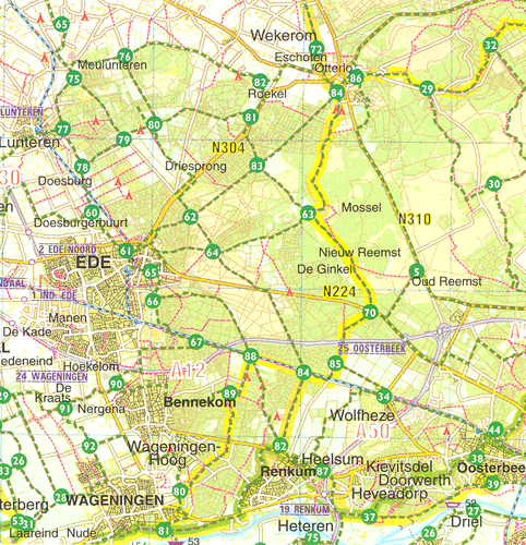 Kaartbeeld Sterkste Fietskaart