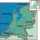 Afbeelding van de fietsroute
