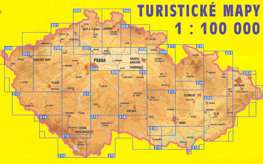 Overzichtskaart Tsjechie